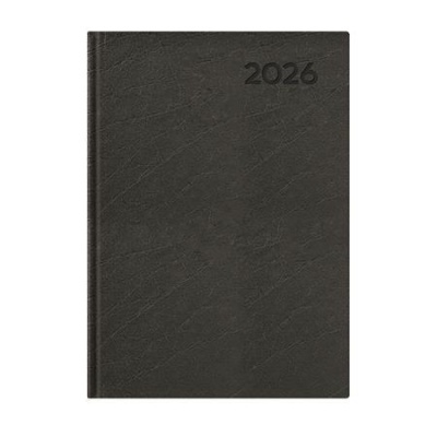 Naptár, tervező, A5, napi, TOPTIMER, "Economic", fekete